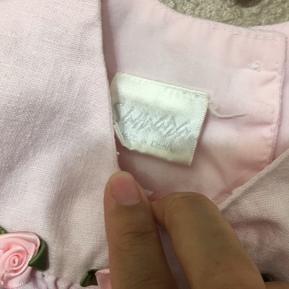 Samara pink flower dress 6-9 months - Picture 5 of 6